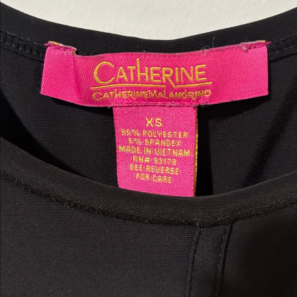 Catherine Malandrino Black Sleeveless Fit & Flare Dress Women’s XS - Picture 5 of 6